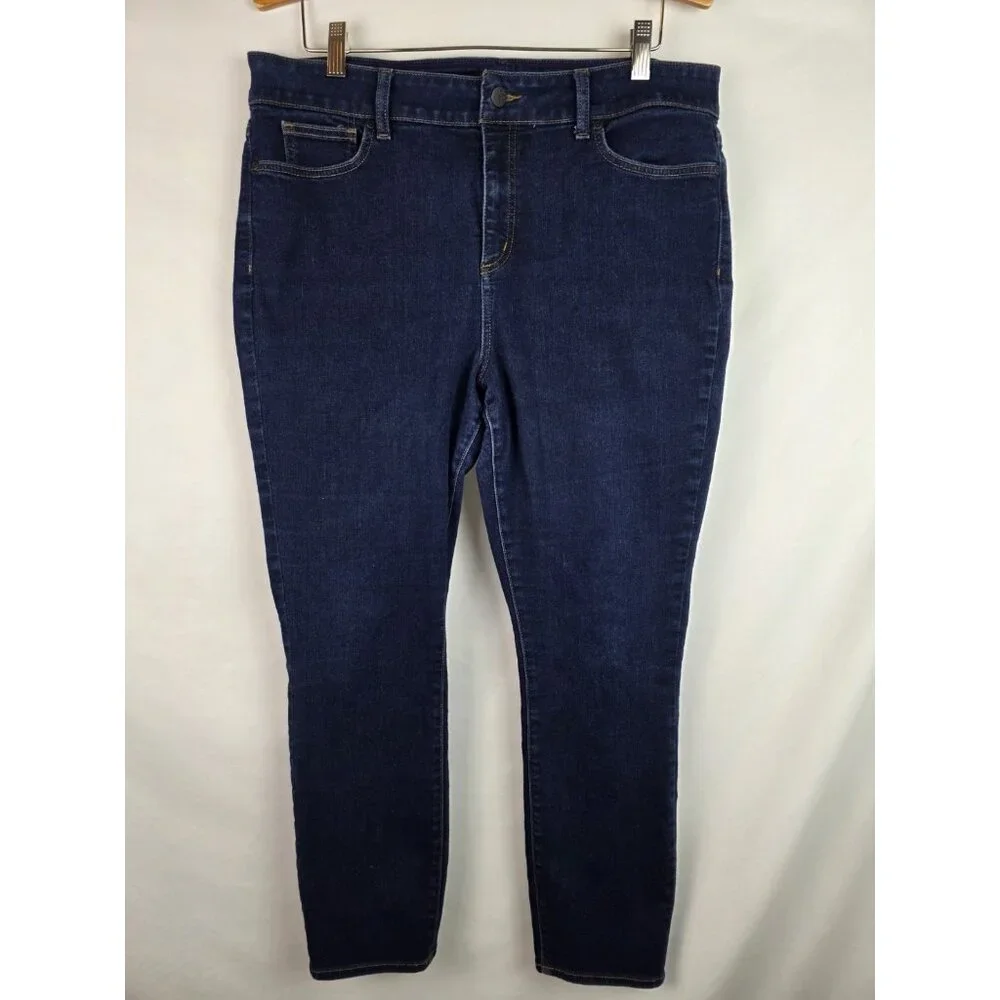 NYDJ Not Your Daughters Jeans Women's Size 16 Blue Alina Ankle Denim Jean Pants